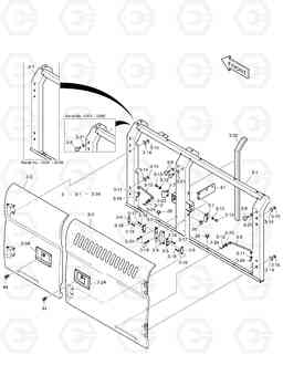 1600 SIDE DOOR - L.H DX225LC, Doosan