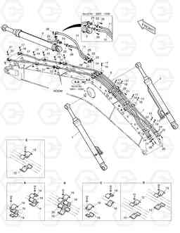 3130 BOOM PIPING DX225LC, Doosan