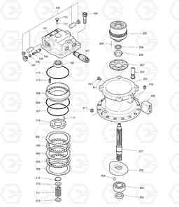 4130 SWING MOTOR DX225LC, Doosan