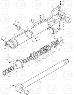 4360 ARM CYLINDER - ARTI. BOOM(ARM 2.4M) DX225LC, Doosan