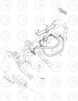 6120 ONE WAY PIPING - WITH FILTER DX225LC, Doosan