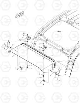 6270 RAIN SHIELD DX225LC, Doosan