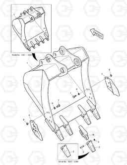 6800 BUCKET ASS'Y - 0.92m³ DX225LC, Doosan