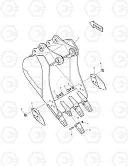 6930 BUCKET ASS'Y - 0.39m³ DX225LC, Doosan