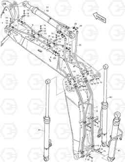 7190 ARTI.BOOM PIPING DX225LC, Doosan