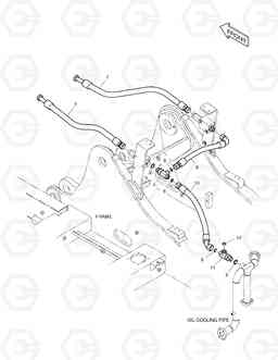 7220 ONE WAY PIPING - ARTI.BOOM DX225LC, Doosan