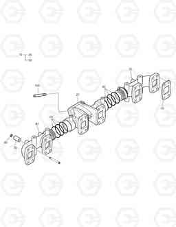 016 EXHAUST MANIFOLD TXC300LC-2, Doosan