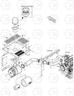 1160 AIR CLEANER TXC300LC-2, Doosan