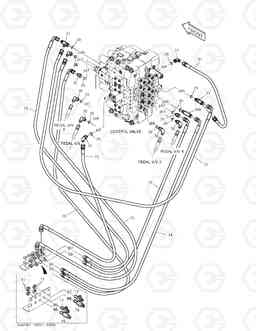 1330 PILOT PIPING(4) TXC300LC-2, Doosan