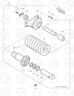 2130 TRACK SPRING TXC300LC-2, Doosan