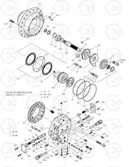4150 TRAVEL MOTOR TXC300LC-2, Doosan