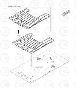 6250 FLOOR MAT - TWO WAY & ROTATING TXC300LC-2, Doosan