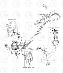 6560 PILOT PIPING(1)-ROTATING TXC300LC-2, Doosan