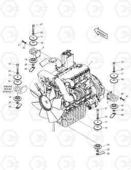 1120 ENGINE MOUNTING DX255LC(ERP), Doosan