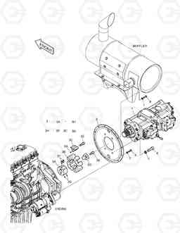 1180 PUMP MOUNTING DX255LC(ERP), Doosan