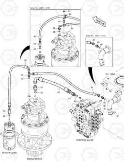 1250 OIL COOLER PIPING(3) DX255LC(ERP), Doosan