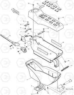 1360 CONTROL STAND - L.H. DX255LC(ERP), Doosan