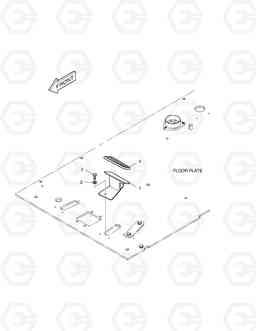 1530 FOOT REST - L.H. DX255LC(ERP), Doosan