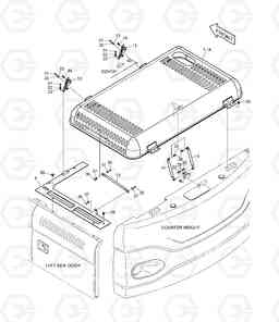 1610 ENGINE COVER DX255LC(ERP), Doosan