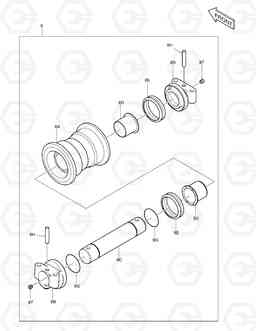 2150 LOWER ROLLER DX255LC(ERP), Doosan