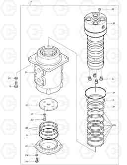 2160 CENTER JOINT DX255LC(ERP), Doosan