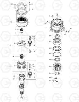 4140 SWING REDUCTION GEAR DX255LC(ERP), Doosan