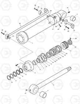 4280 BUCKET CYLINDER - ARM 2.0m DX255LC(ERP), Doosan