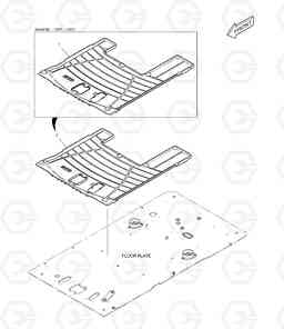 6310 FLOOR MAT - ROTATING DX255LC(ERP), Doosan