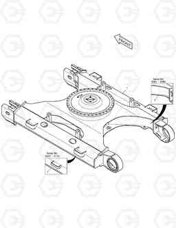 6330 TRACK FRAME - NARROW DX255LC(ERP), Doosan