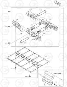 6350 TRACK SHOE ASS'Y - 700G DX255LC(ERP), Doosan