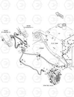 6410 LOCK VALVE PIPING - BOOM DX255LC(ERP), Doosan