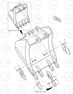 6530 BUCKET ASS'Y - 0.92m³ DX255LC(ERP), Doosan