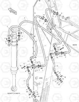 6820 ARM PIPING - ARM 3.5m(CLAMSHELL) DX255LC(ERP), Doosan