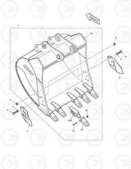 6880 BUCKET ASS'Y - 1.17m³(57