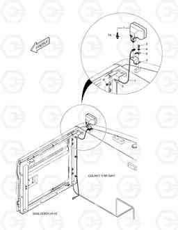 6960 WORKING LAMP - REAR DX255LC(ERP), Doosan