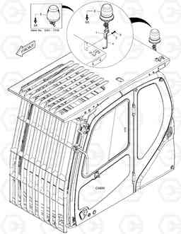 7050 ROTATING BEACON-WITH FOGS DX255LC(ERP), Doosan