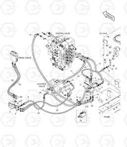 7100 PILOT PIPING(1) - ARTI. BOOM DX255LC(ERP), Doosan