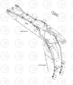 7180 ARTI. BOOM PIPING - ONE & TWO WAY DX255LC(ERP), Doosan