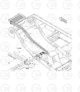 7220 MAIN PIPING - QUICK CLAMP(ARTI. BOOM) DX255LC(ERP), Doosan