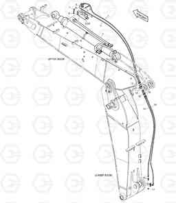 7260 ARTI. ARM PIPING - LOCK VALVE DX255LC(ERP), Doosan