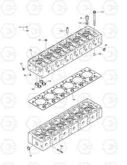 007 CYLINDER HEAD TXC340LC-2, Doosan