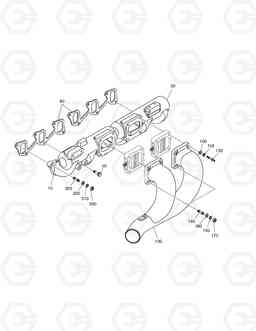 017 INTAKE MANIFOLD TXC340LC-2, Doosan