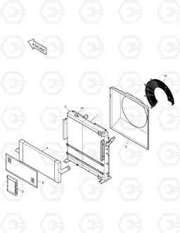 1140 RADIATOR TXC340LC-2, Doosan