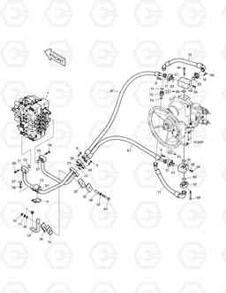 1250 MAIN PIPING(1) - PUMP TXC340LC-2, Doosan