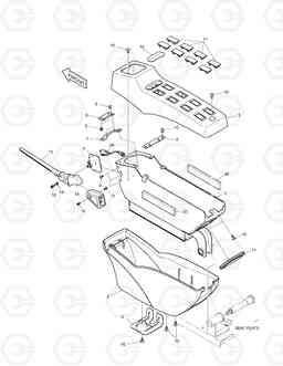 1380 CONTROL STAND - L.H. TXC340LC-2, Doosan