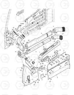 1430 DUCT COVER TXC340LC-2, Doosan