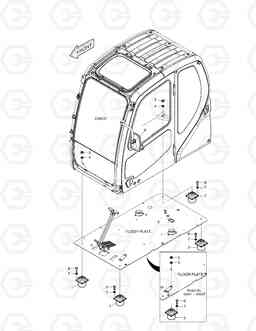 1450 CABIN MOUNTING TXC340LC-2, Doosan