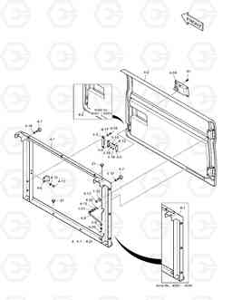 1590 SIDE DOOR - R.H TXC340LC-2, Doosan