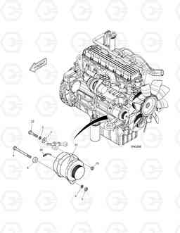 1710 ALTERNATOR MOUNTING TXC340LC-2, Doosan