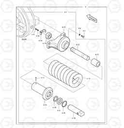 2140 TRACK SPRING TXC340LC-2, Doosan